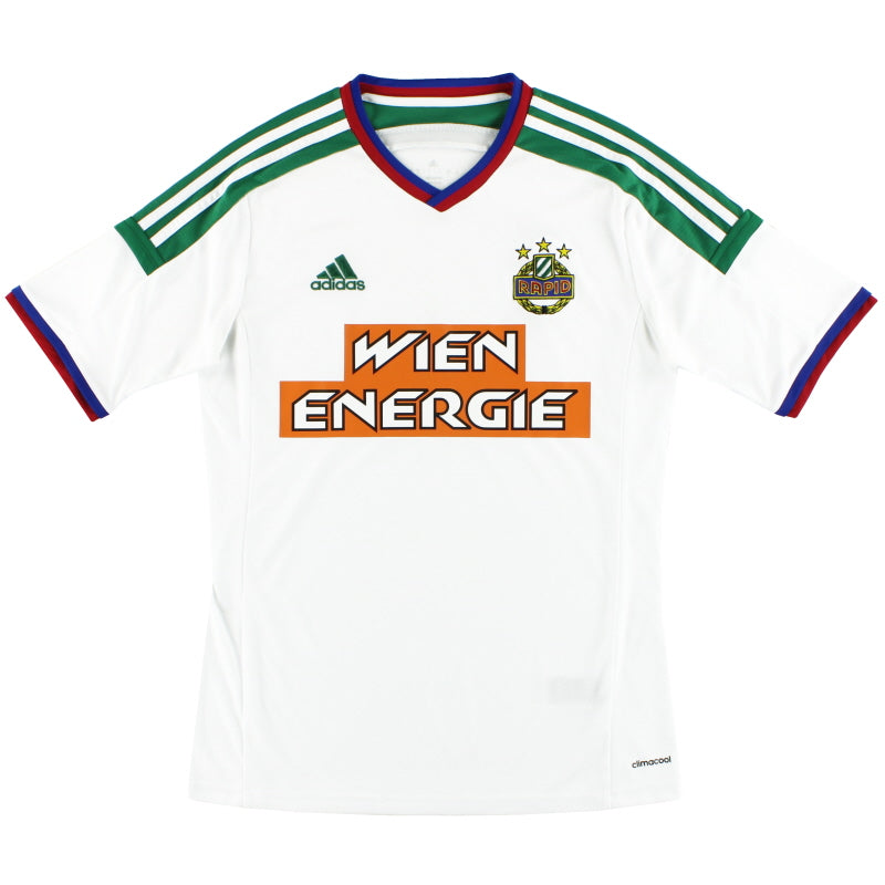 2015-16 Rapid Vienna adidas Away Shirt *Mint* S Football Shirt