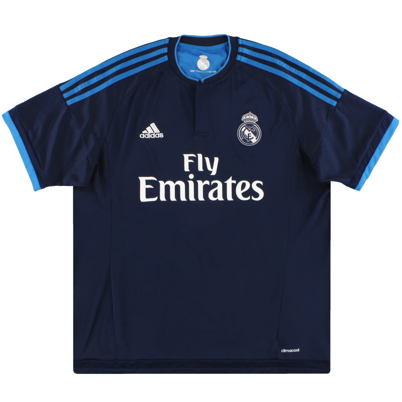 2015-16 Real Madrid adidas Third Shirt XL Football Shirt