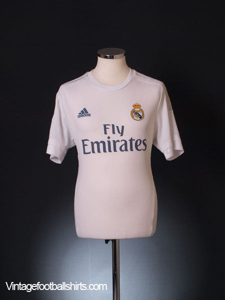 2015-16 Real Madrid Home Shirt *Mint* L Football Shirt