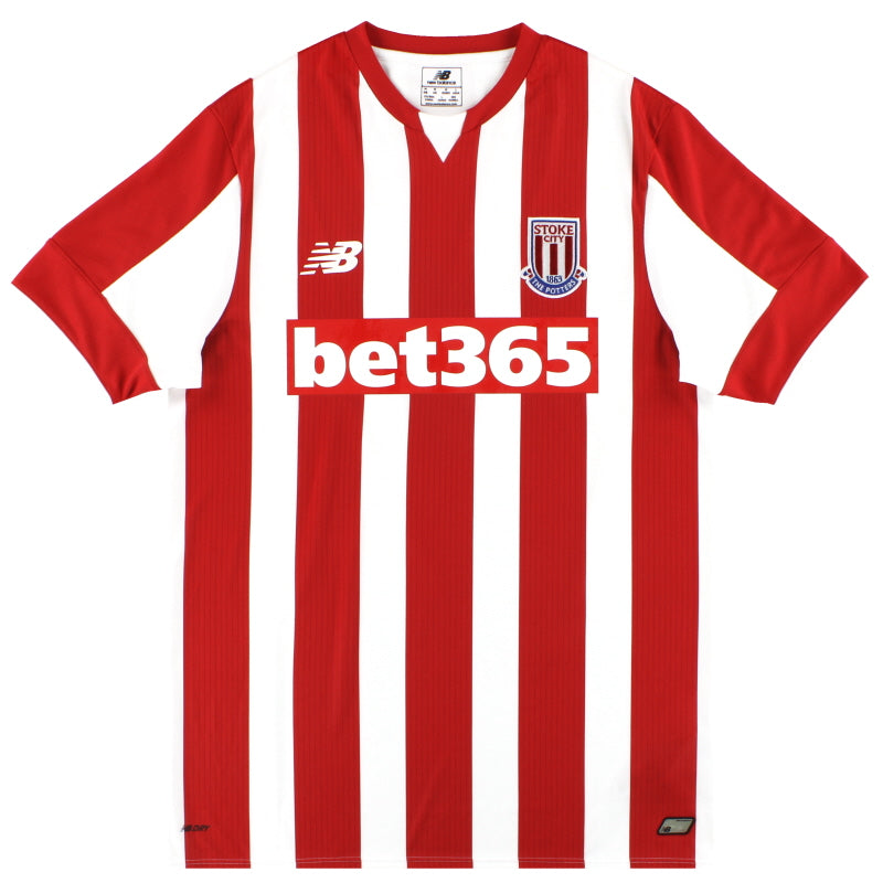 2015-16 Stoke New Balance Home Shirt *Mint* M Football Shirt