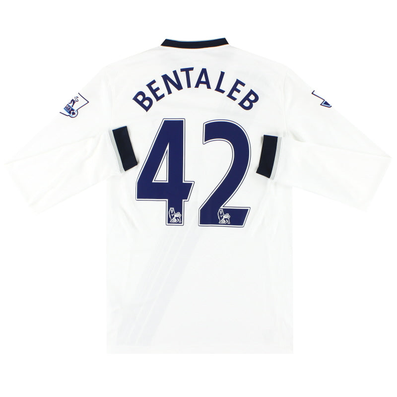 2015-16 Tottenham Under Armour Home Shirt Bentaleb #42 L/S M Football Shirt