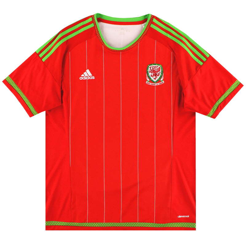 2015-16 Wales adidas Home Shirt L Football Shirt