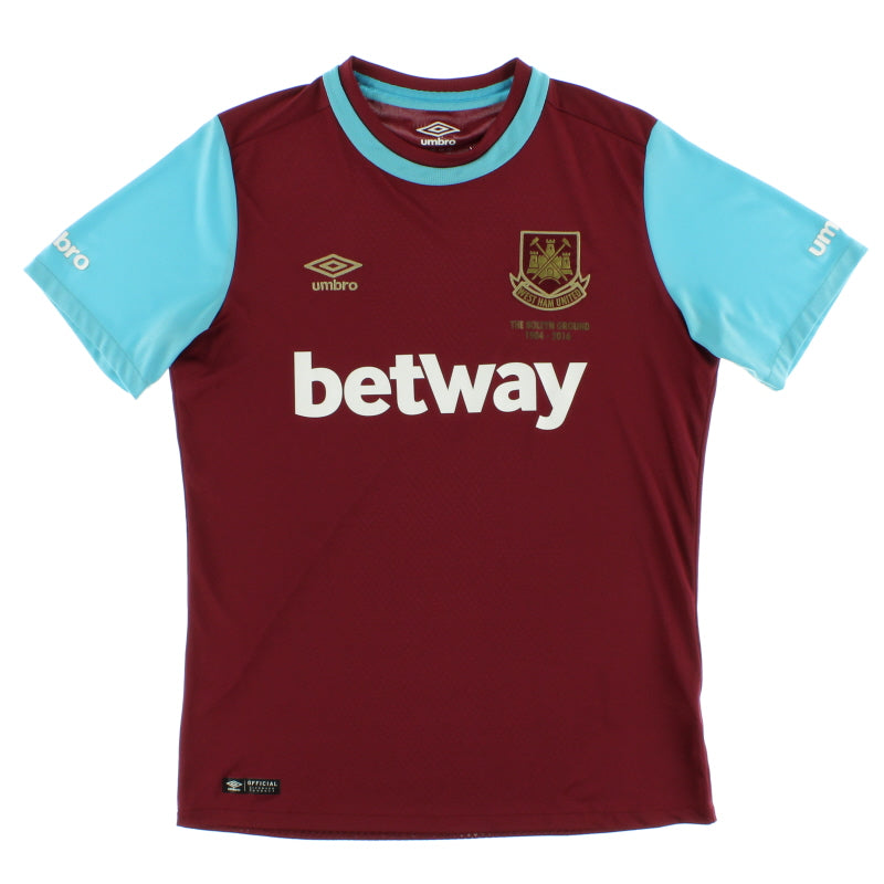 2015-16 West Ham 'Boleyn Ground' Home Shirt *Mint* M Football Shirt