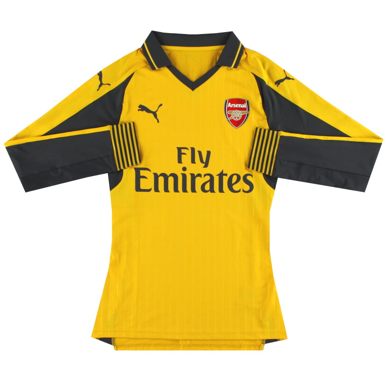 2016-17 Arsenal Puma Authentic Away Shirt L/S *As New* M Football Shirt