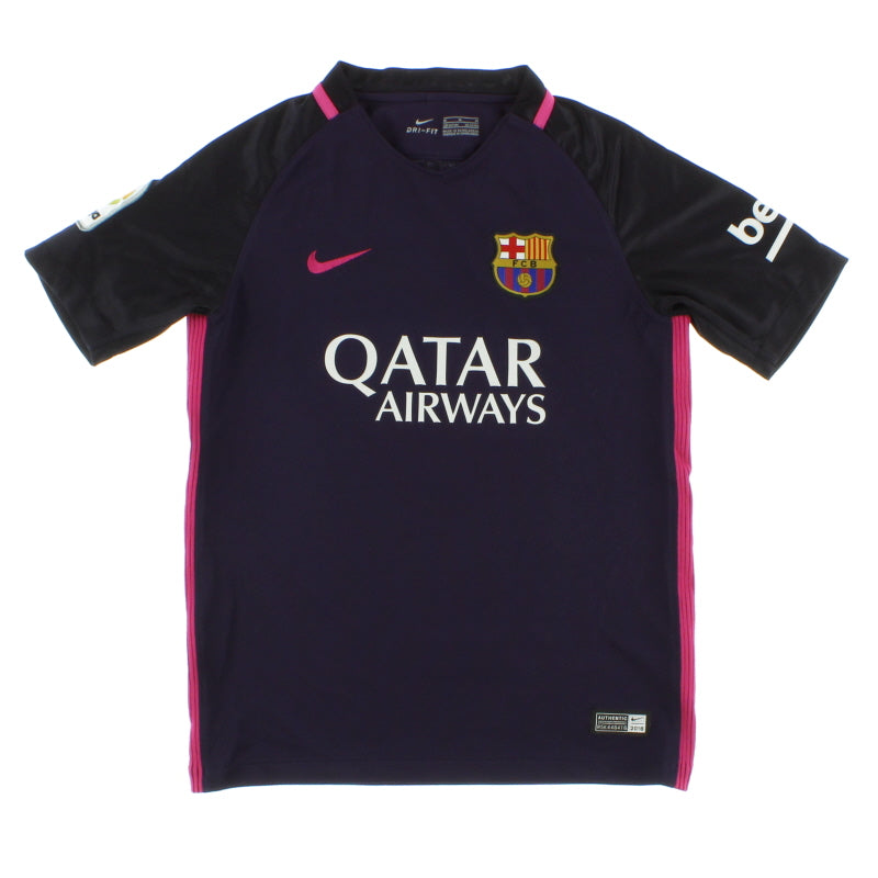 2016-17 Barcelona Away Shirt M.Boys Football Shirt