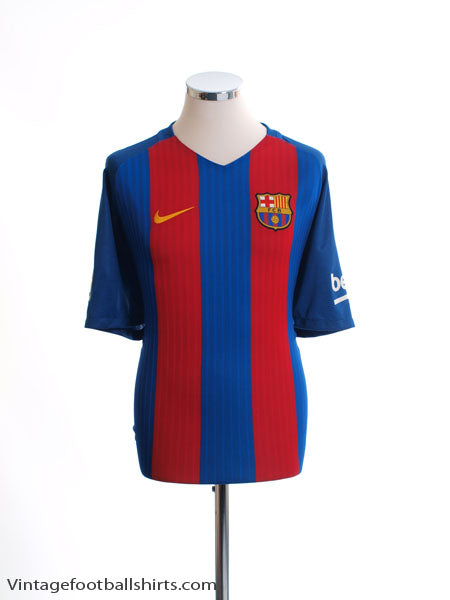2016-17 Barcelona Home Shirt M Football Shirt
