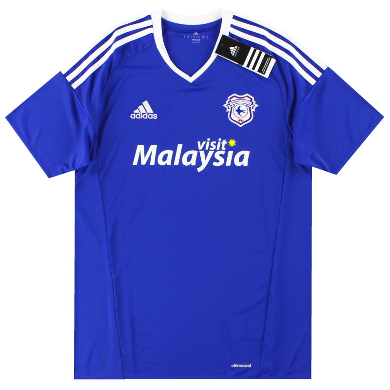 2016-17 Cardiff City adidas Home Shirt *w/tags* M Football Shirt