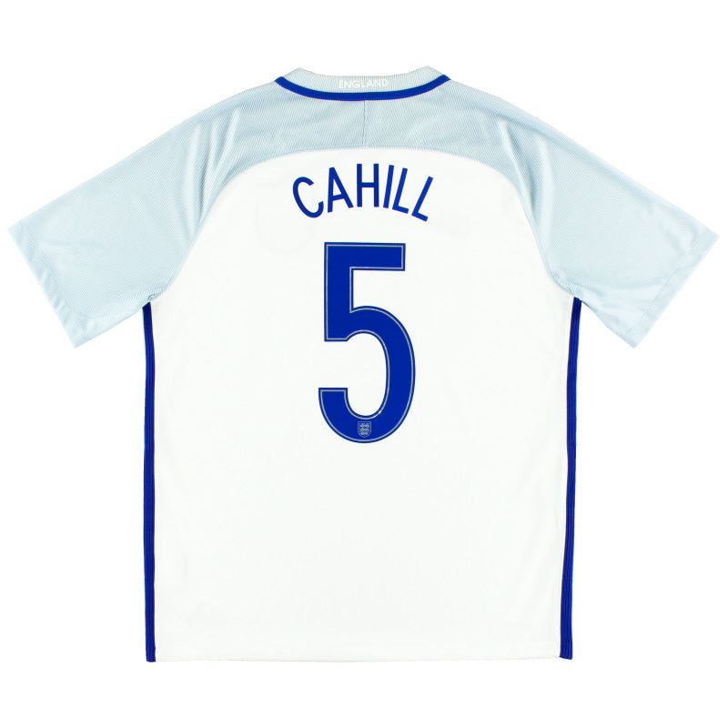 2016-17 England Home Shirt Cahill #5 L Football Shirt