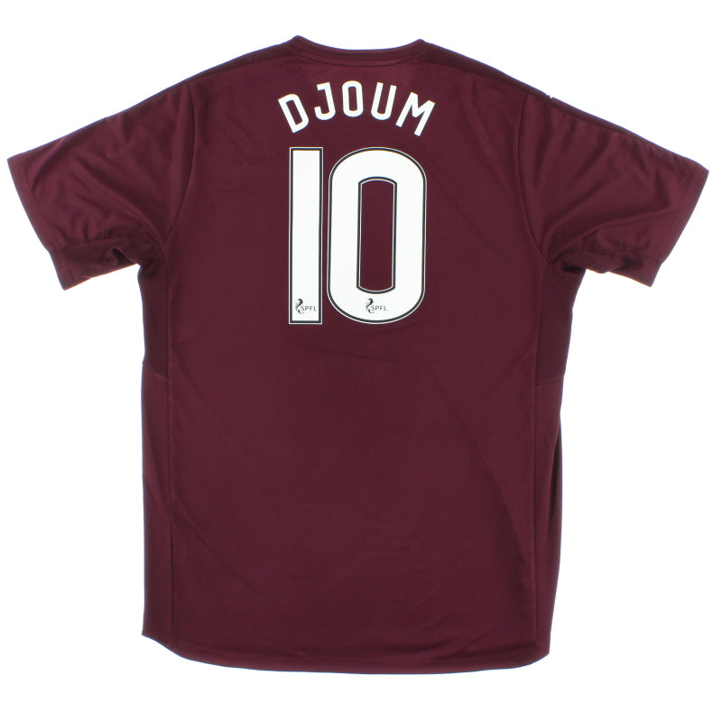 2016-17 Hearts Home Shirt Djoum #10 XL Football Shirt