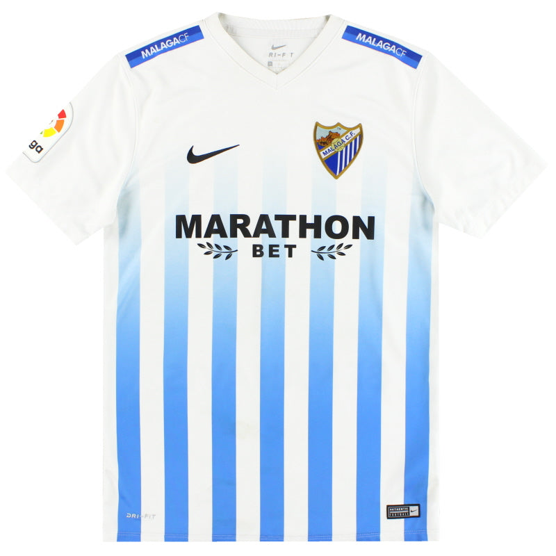 2016-17 Malaga Nike Home Shirt M Football Shirt