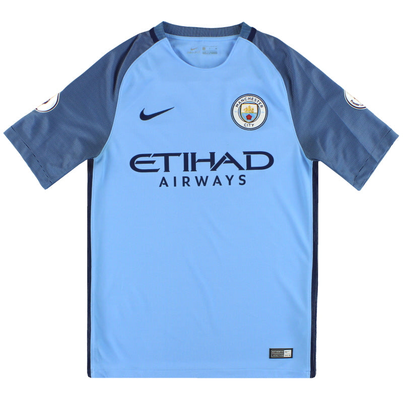 2016-17 Manchester City Nike Home Shirt S Football Shirt