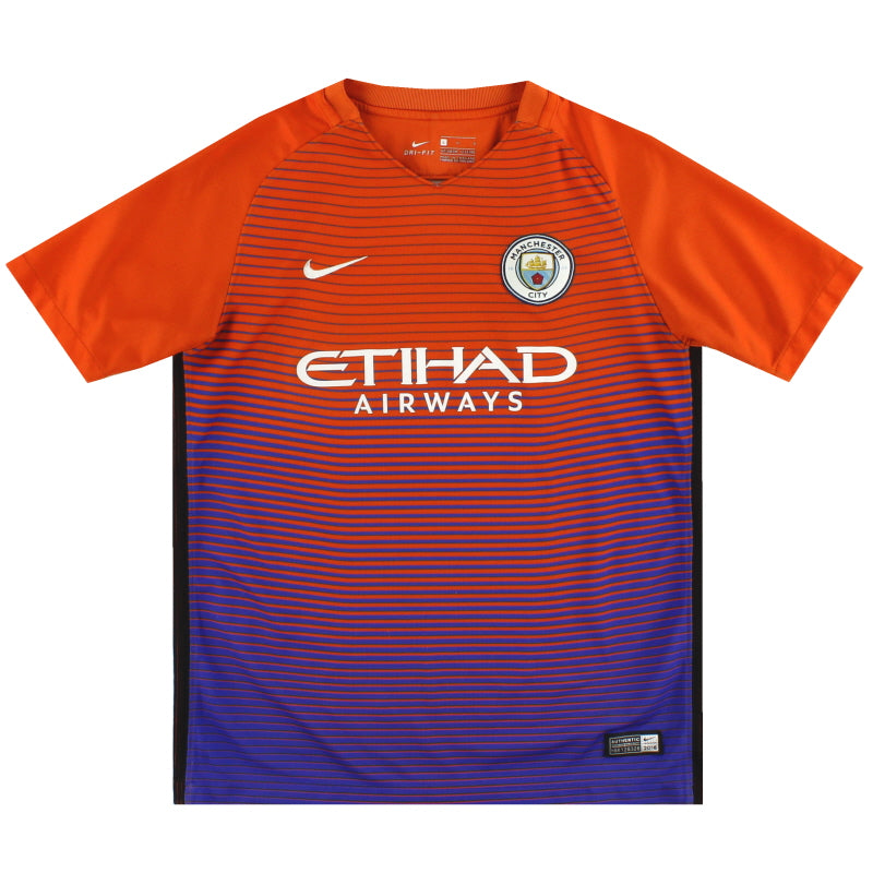 2016-17 Manchester City Nike Third Shirt L.Boys Football Shirt