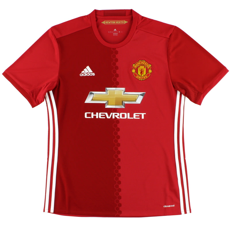 2016-17 Manchester United adidas Home Shirt *Mint* S Football Shirt