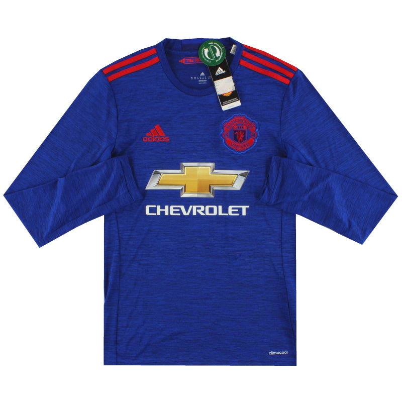 2016-17 Manchester United adidas Away Shirt *w/tags* L/S XS Football Shirt