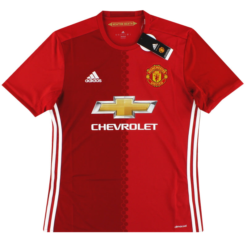 2016-17 Manchester United adidas Home Shirt *w/tags* M Football Shirt