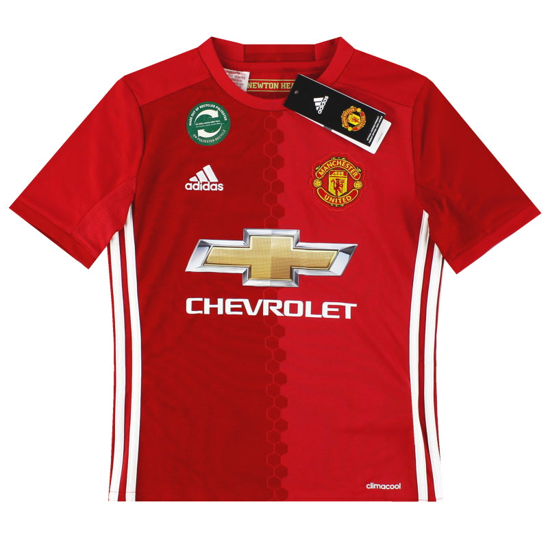 2016-17 Manchester United adidas Home Shirt *BNIB* S.Boys Football Shirt