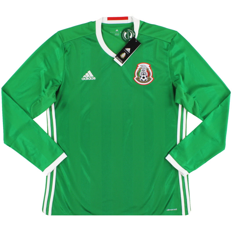 2016-17 Mexico adidas Home Shirt L/S *w/tags* Football Shirt