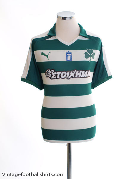 2016-17 Panathinaikos Home Shirt *Mint* XL Football Shirt