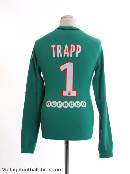 2016-17 Paris Saint-Germain Authentic GK Shirt Trapp #1 *Mint* S Goalkeeper Shirt
