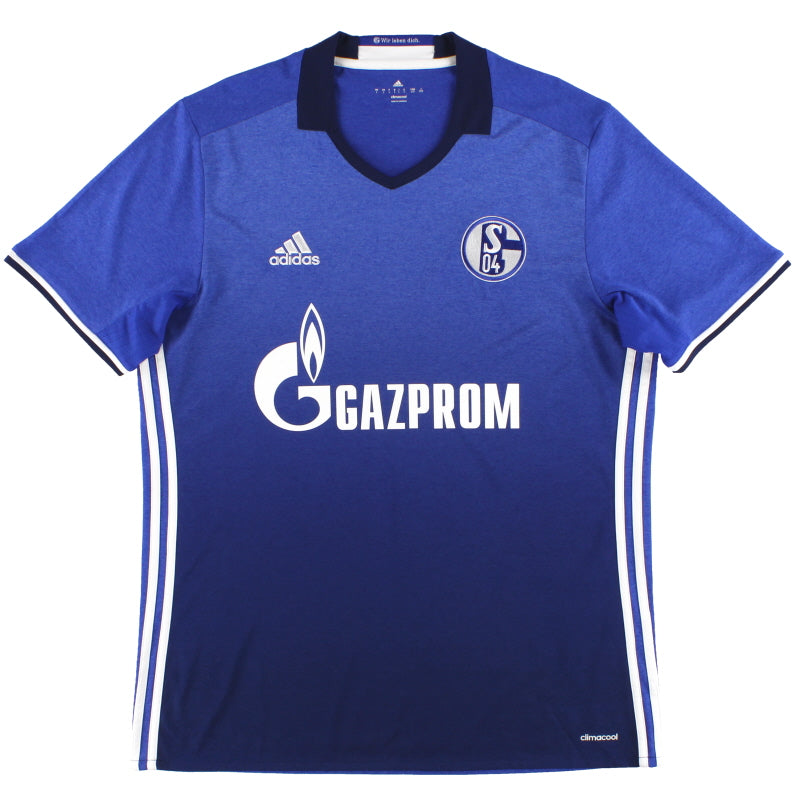 2016-17 Schalke adidas Home Shirt *Mint* L Football Shirt
