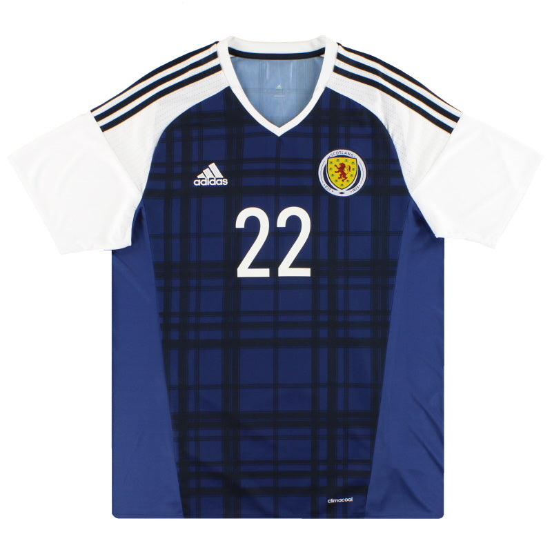 2016-17 Scotland adidas Player Issue Home Shirt #22 XL Football Shirt
