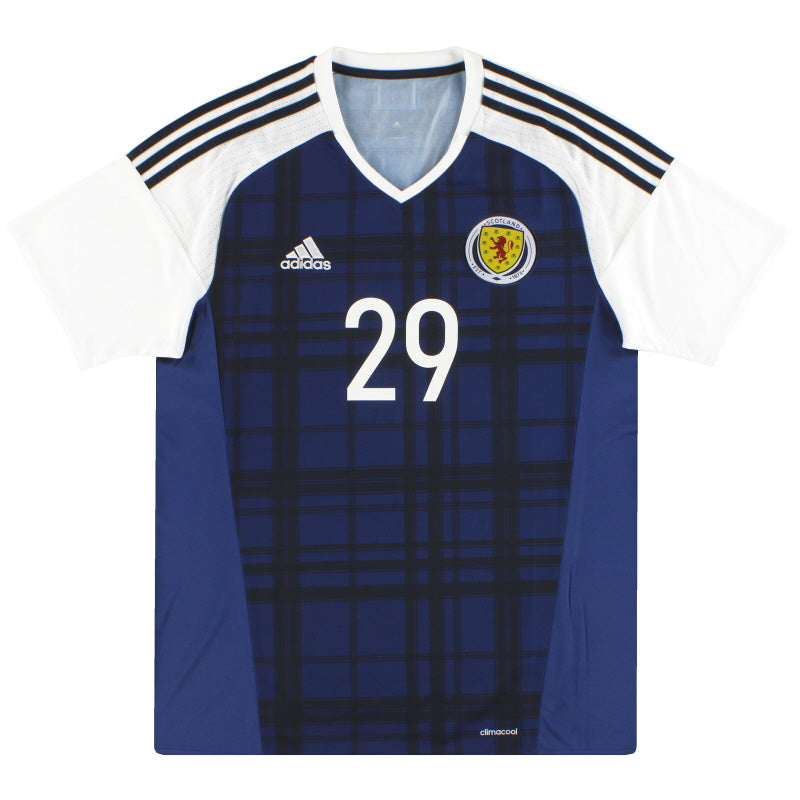 2016-17 Scotland adidas Player Issue Home Shirt #29 L Football Shirt