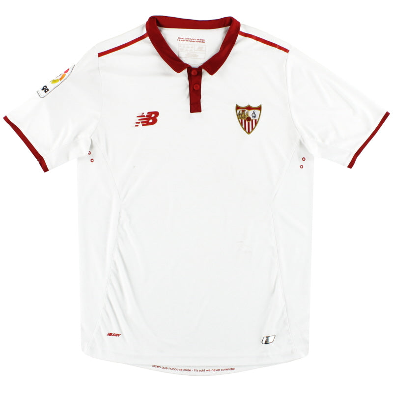 2016-17 Sevilla New Balance Home Shirt S Football Shirt
