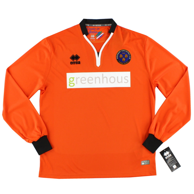 2016-17 Shrewsbury Errea Goalkeeper Shirt *BNIB* M Football Shirt