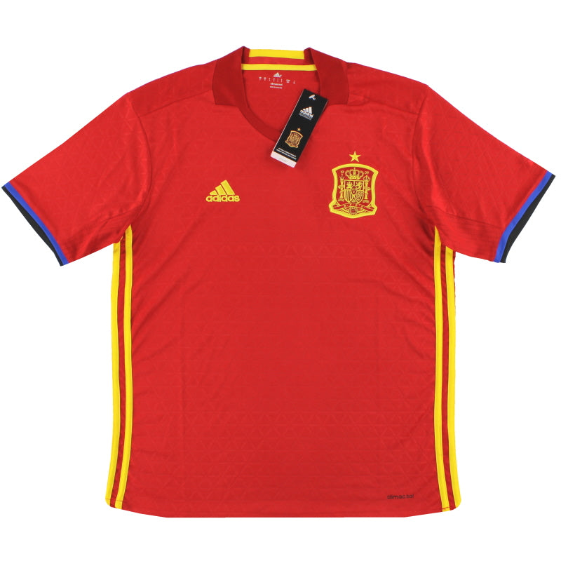 2016-17 Spain Home Shirt *w/tags* S Football Shirt