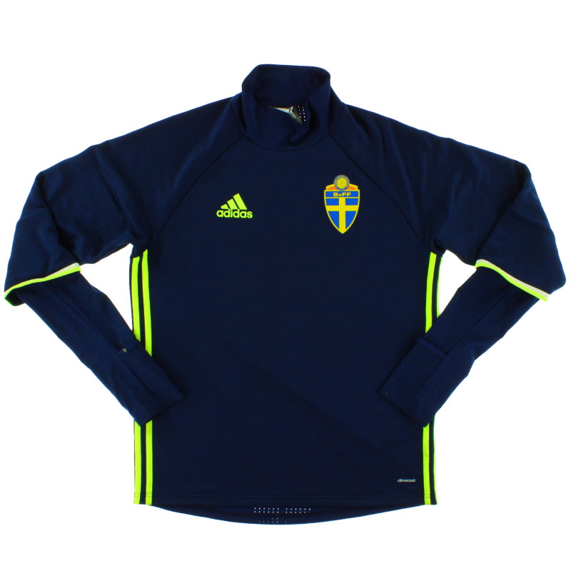 2016-17 Sweden adidas Training Top *Mint* M Football Shirt