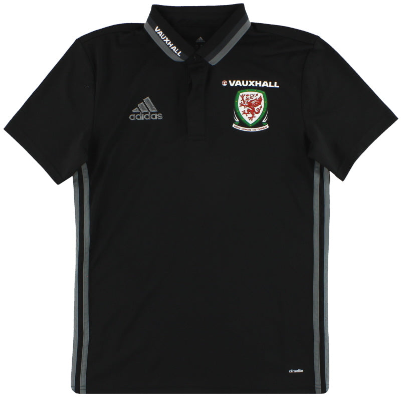 2016-17 Wales adidas Player Issue Polo Shirt *Mint* S Polo Shirt