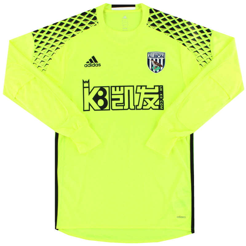 2016-17 West Brom adidas adizero Goalkeeper Shirt S Football Shirt