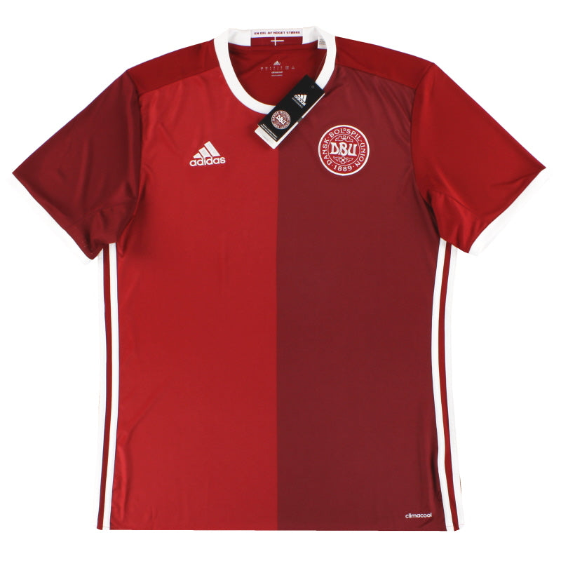 2016 Denmark adidas Home Shirt *BNIB* L Football Shirt