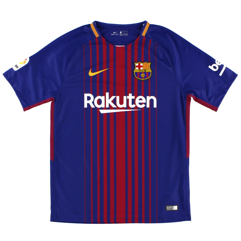 2017-18 Barcelona NIke Home Shirt S Football Shirt