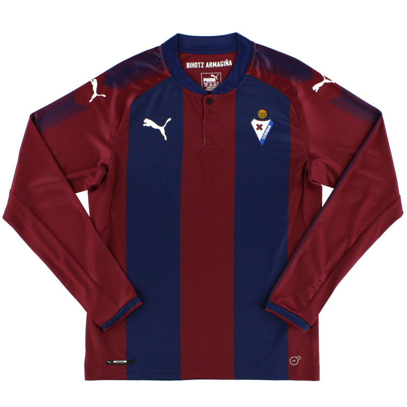 2017-18 Eibar Home Shirt L/S *Mint* S Football Shirt