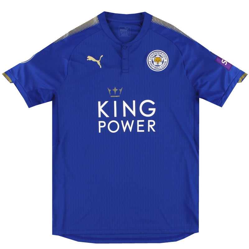 2017-18 Leicester Puma Home Shirt L Football Shirt
