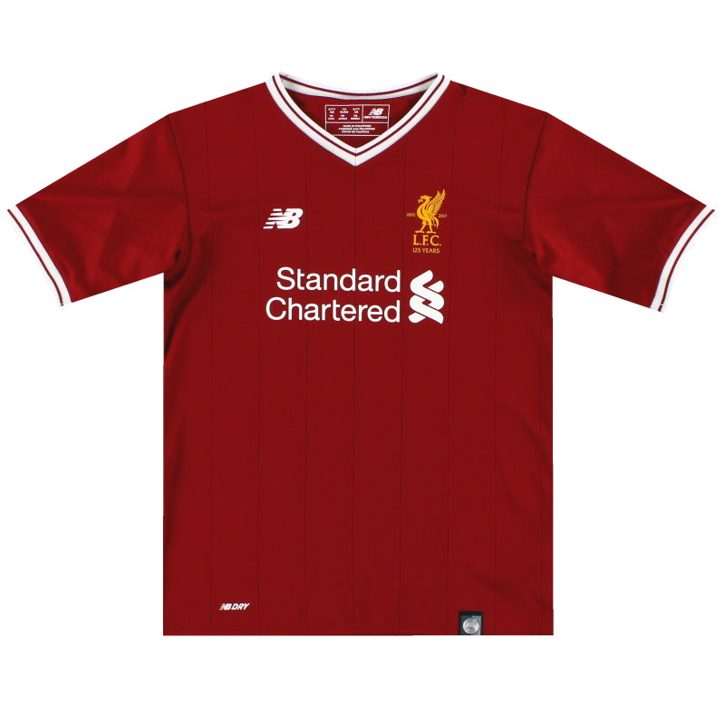 2017-18 Liverpool '125 Years' Home Shirt *As New* S.Boys Football Shirt