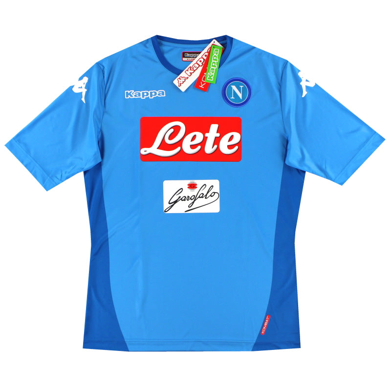 2017-18 Napoli Kappa Basic Home Shirt *w/tags* XL Football Shirt