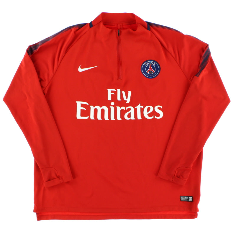 2017-18 Paris Saint-Germain Nike 1/4 Zip Training Top XL Football Shirt
