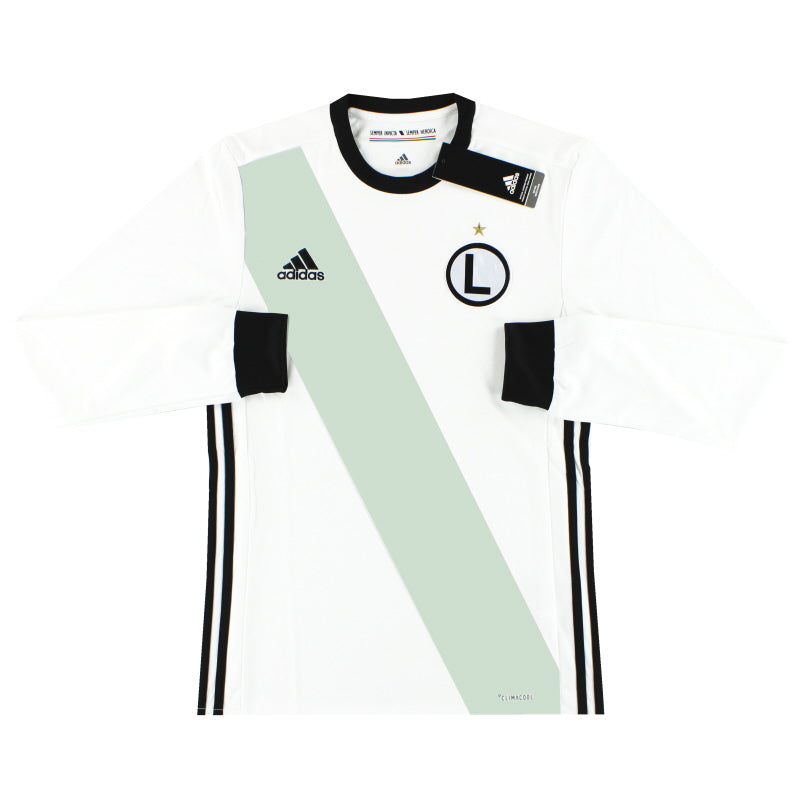2017-19 Legia Warsaw adidas Home Shirt L/S *BNIB* XS Football Shirt