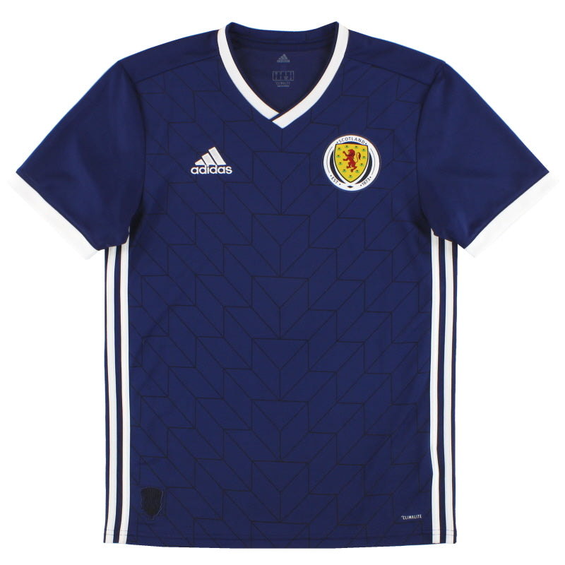 2017-19 Scotland adidas Home Shirt S Football Shirt