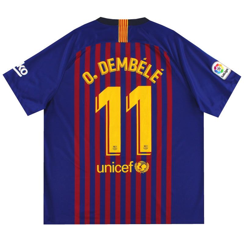 2018-19 Barcelona Nike Home Shirt O.Dembele #11 *Mint* XXL Football Shirt