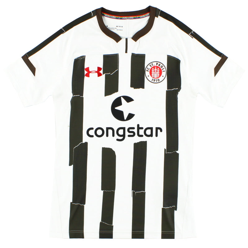 2018-19 FC St. Pauli Under Armour Away Shirt *As New* M.Boys Football Shirt