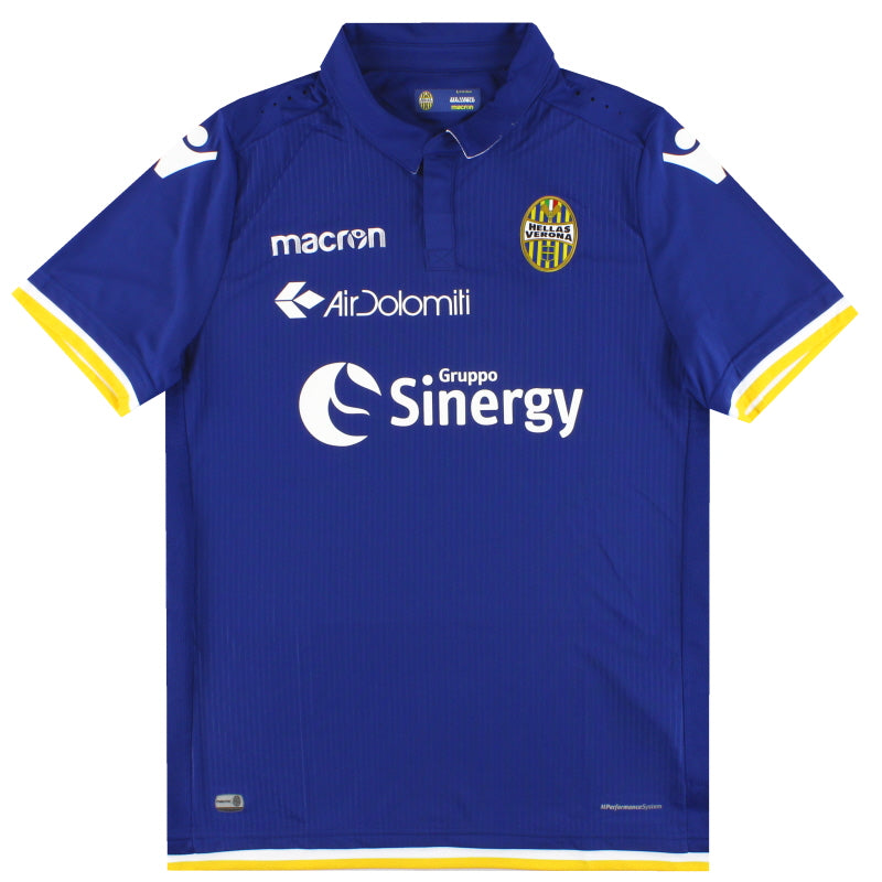 2018-19 Hellas Verona Macron Home Shirt *Mint* L Football Shirt