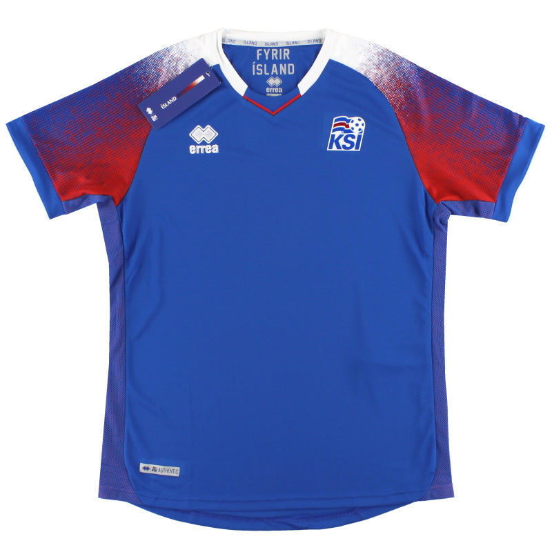 2018-19 Iceland Errea Home Shirt *BNIB* Football Shirt