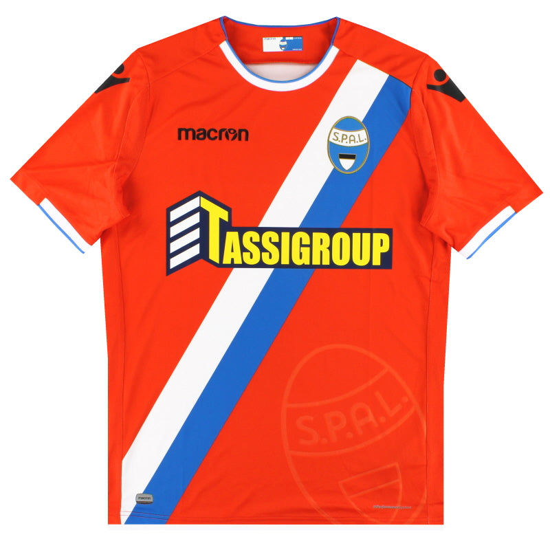 2018-19 SPAL Macron Away Shirt *As New* L Football Shirt