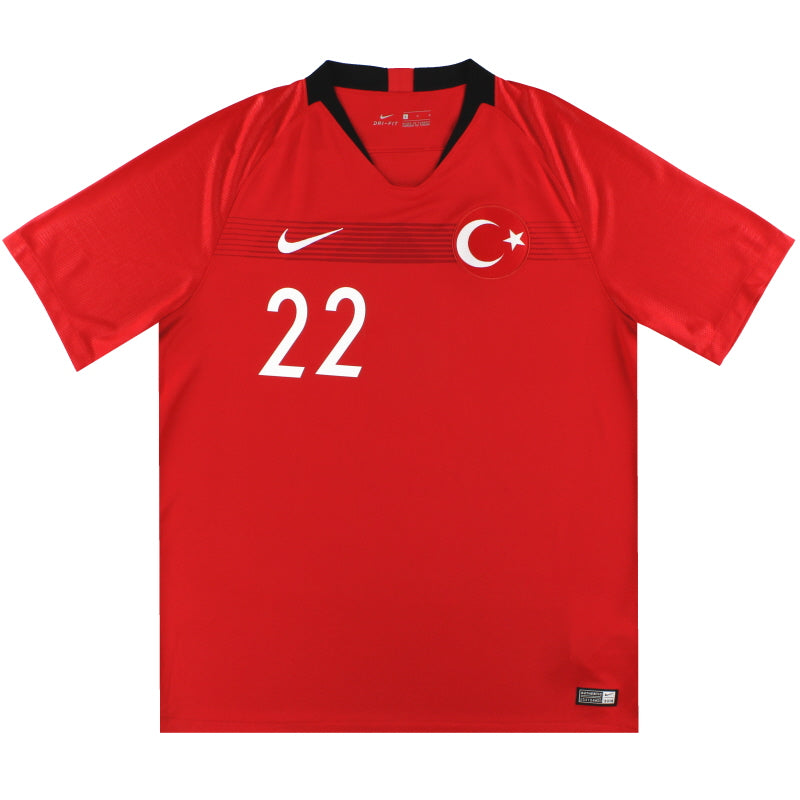 2018-19 Turkey Nike Home Shirt #22 *As New* L Football Shirt