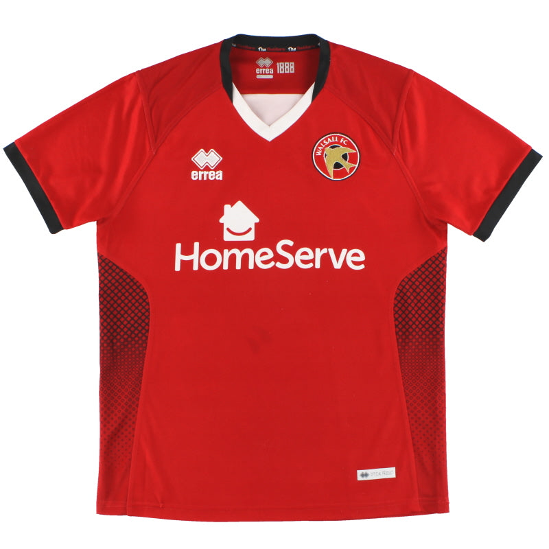 2018-19 Walsall Errea Home Shirt S Football Shirt
