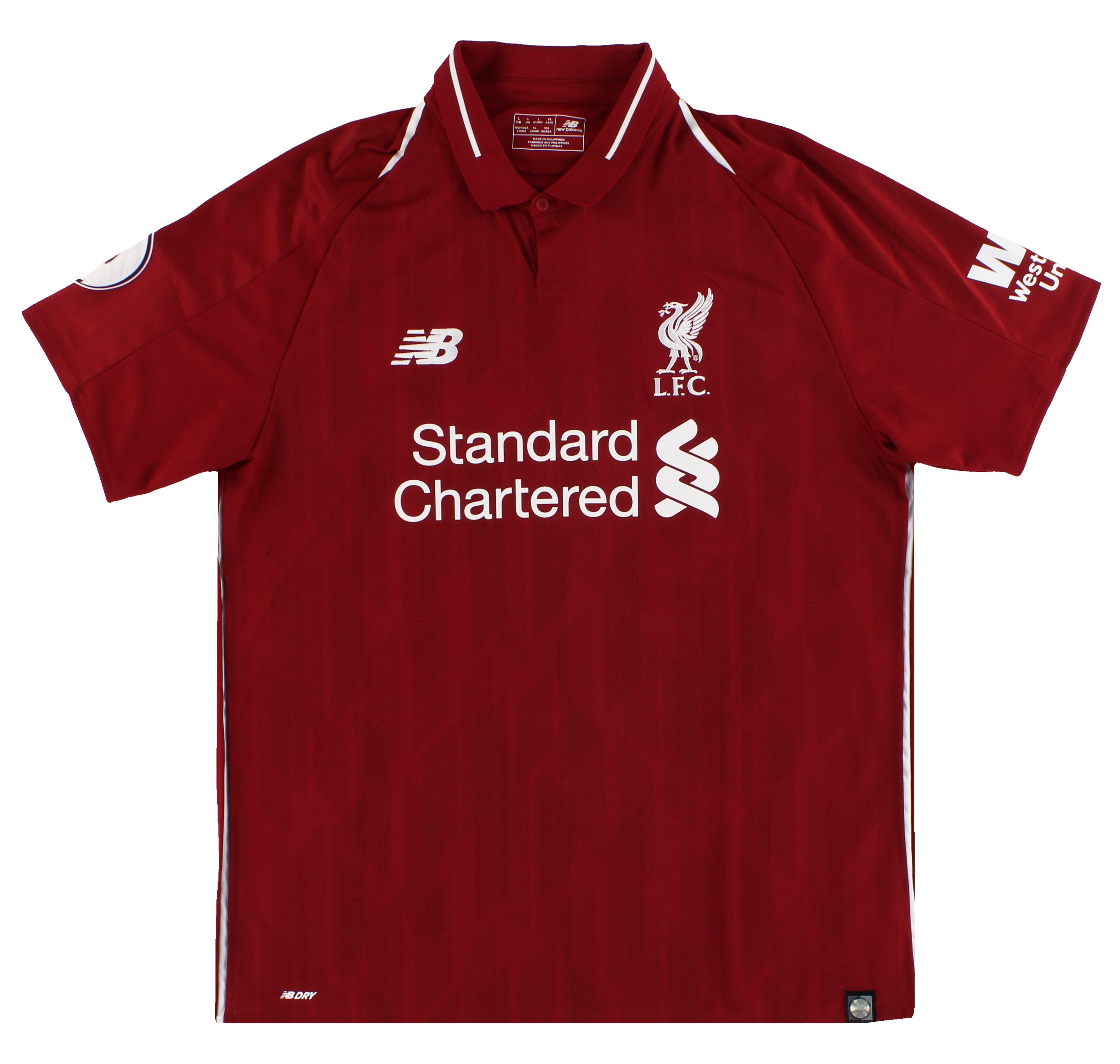 2018-19 Liverpool New Balance Home Shirt L