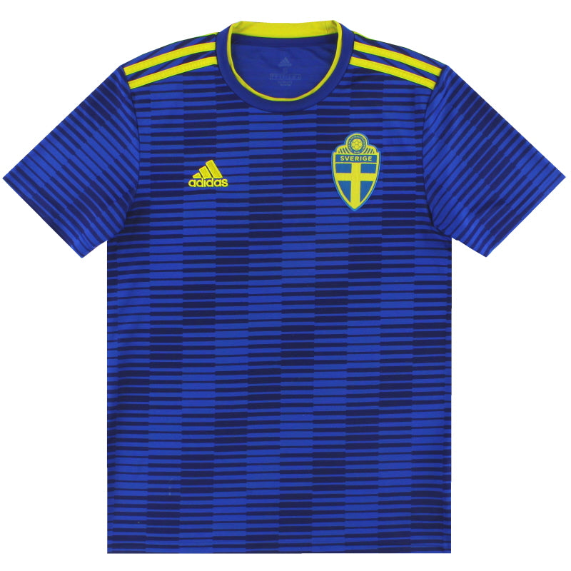 2018 Sweden adidas Away Shirt S Football Shirt